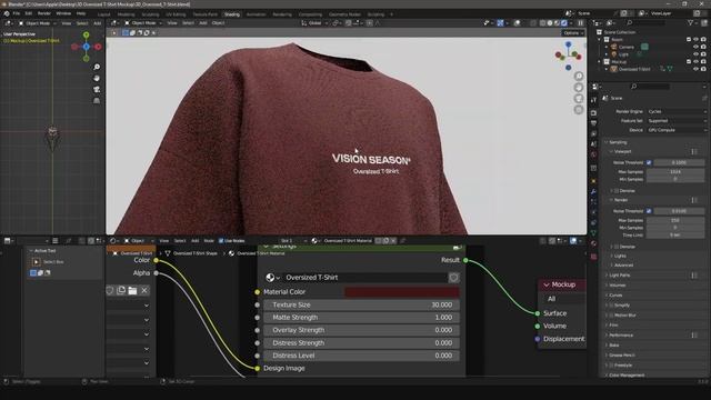 3D T-Shirt Mockup | Blender Tutorial (No Plugins) смотреть онлайн