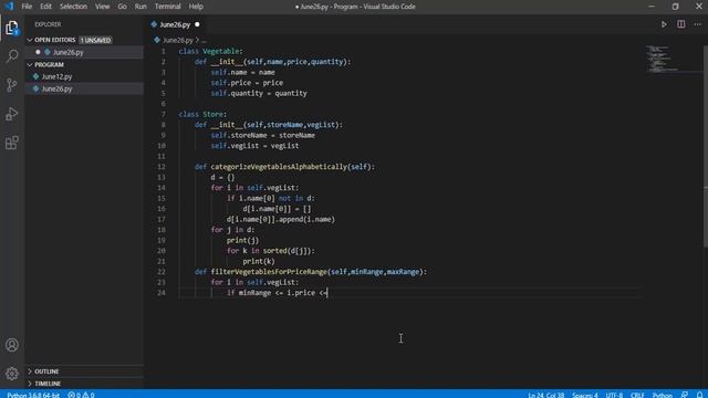 Python OPA Coding Solution | TCS Xplore OPA Python Code Solution June 26 | Vegetable problem смотреть онлайн
