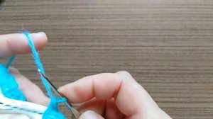 коврик из остатков пряжи крючком на основе ПВХ ● вариант 3 ● pvc-based crochet yarn residue mat