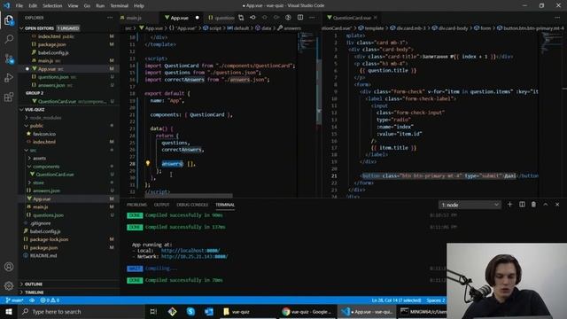 Vue.js Tutorial. Відображення даних. Директива v-for. Життєвий цикл смотреть онлайн