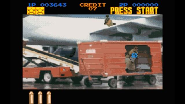 Super Nintendo (Snes) 16-bit Lethal Enforcers Mission 3 The HiJack (Угон самолета)