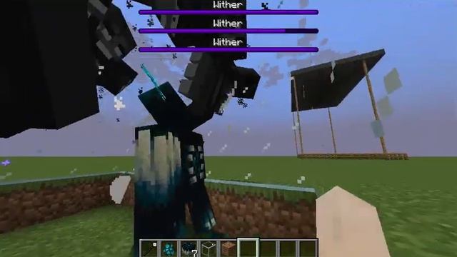 Warden vs wither | minecraft 1.19.2 mob battle смотреть онлайн