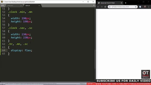 Javascript Clock | CSS Neumorphism Working Analog Clock UI Design смотреть онлайн