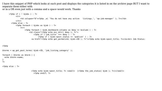 Wordpress: Separate array output into a ＜ul＞ смотреть онлайн