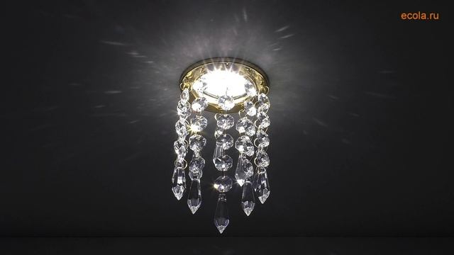 FO16RVECB Ecola MR16 CR1001 GU5 3 Glass Стекло Круг с продолговатыми хрусталиками на подвесе смотреть онлайн