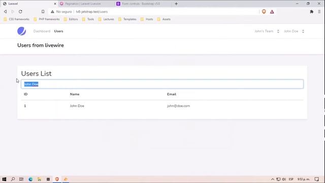 Laravel 8 Laravel 8 with Jetstream and Boostrap 4 and Laravel-Livewire part 3 смотреть онлайн