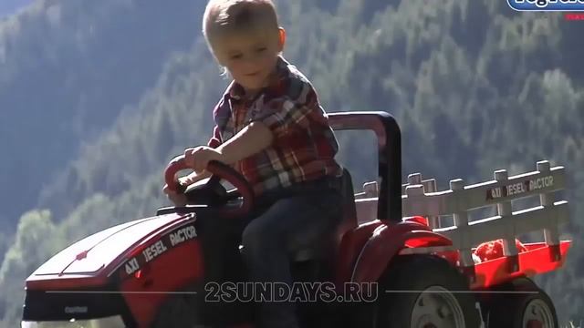 Детский педальный трактор Peg Perego Maxi Diesel Tractor смотреть онлайн