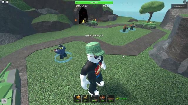 Купил ферму и прокачал военную базу SOLO (9 серия) - Roblox Tower Defense Simulator смотреть онлайн
