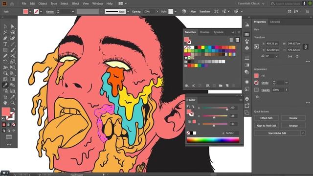Dua Lipa Grime Style Speed Art #grime #dualipa #drip