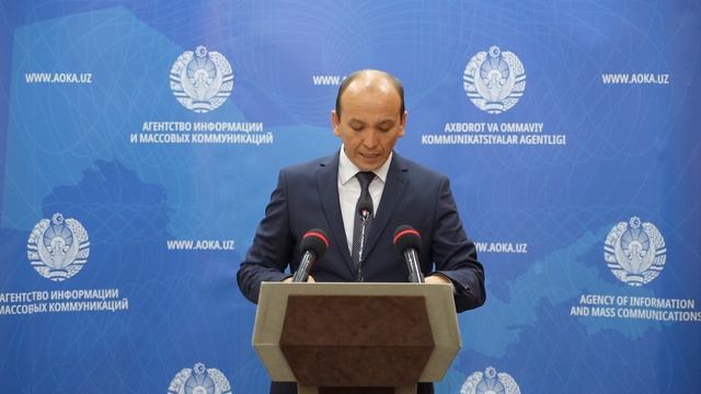 Pochta aloqasi sohasini rivojlantirish bo‘yicha amalga oshirilgan ishlar — Sh.Ahmadov (brifing) смотреть онлайн