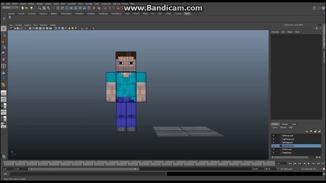 Minecraft - Maya - Tutorial - How to Build Your Character, Ep 1 - Modeling смотреть онлайн