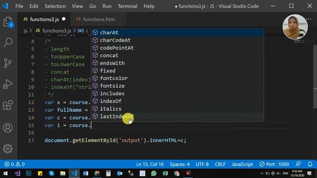 JavaScript Functions - Part 3 - String Functions смотреть онлайн