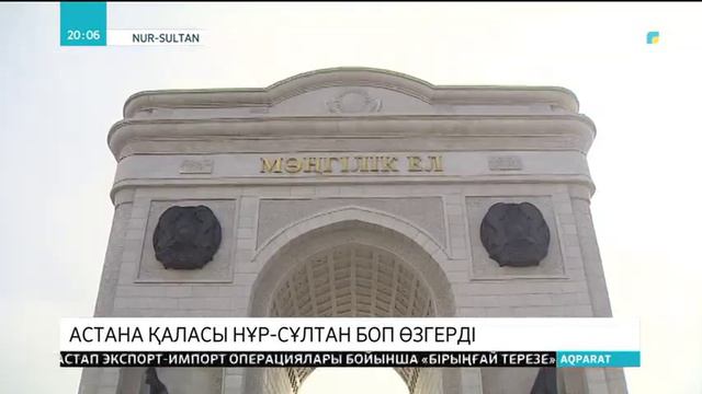 Елордамыз Астана қаласы бүгіннен бастап Нұрсұлтан деп аталады смотреть онлайн