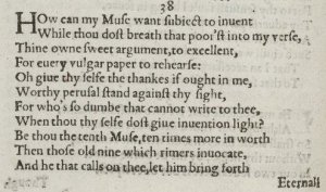 Шекспир, сонет 38