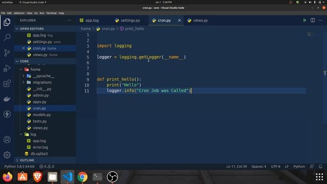 Cron job Django | Django cron job tutorial | Django cron job example [ Cron Jobs ] смотреть онлайн