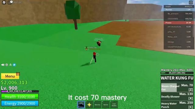Fishman karate showcase + Location (Blox Fruit) смотреть онлайн