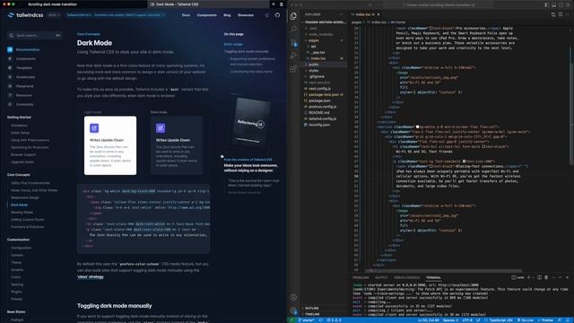 Apple-inspired dark mode scrolling animation with Framer Motion смотреть онлайн