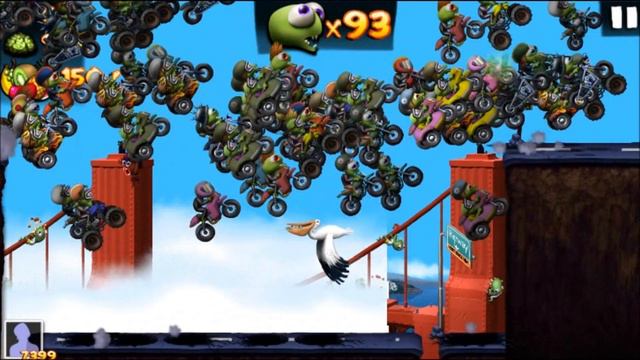 Zombie Tsunami Mod -The Biker Zombies VS 150 Pieces Of Fruit Special Levels High Walls