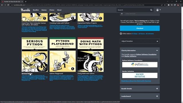 Humble Bundle ~ Python By No Starch Press Book Bundle ~ ASMR Bundle Reading ~ May 2022 ?? смотреть онлайн