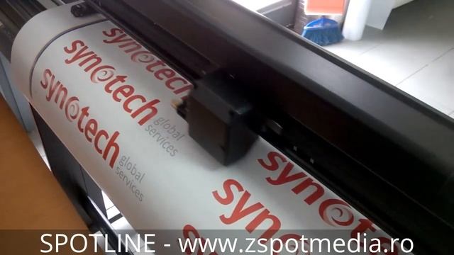 Cutter plotter Refine taiere pe contur autocolant termic - Z Spot Media смотреть онлайн