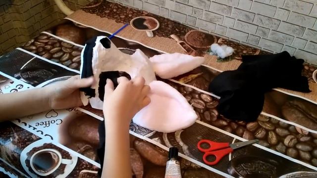 Маска собаки из Папье маше Часть 2 смотреть онлайн
