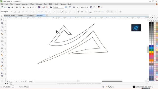 Logo Design - create a unique Font style Logo in - corelDraw x7 смотреть онлайн