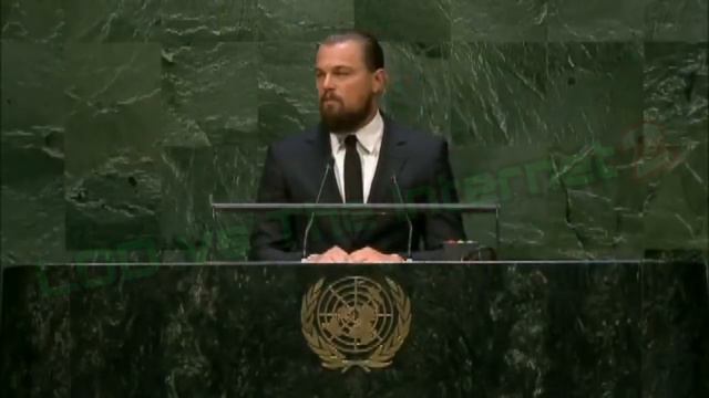 Leonardo DiCaprio Shapeshifting Reptilian forehead or camera glitch at U N Climate Change Speech смотреть онлайн