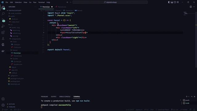 Build Digital Clock App with React | React & SASS Tutorial for Beginners | HTML | CSS | JavaScript смотреть онлайн