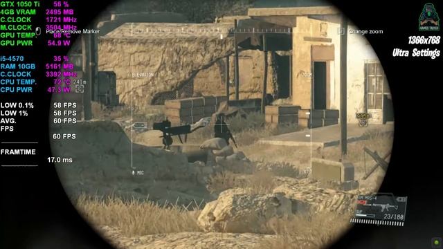 Metal Gear Solid V: The Phantom Pain | GTX 1050 Ti 4GB | Ultra Settings | Game Tasted. смотреть онлайн