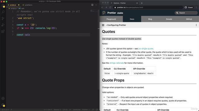 055 Setting up Prettier and VS Code смотреть онлайн