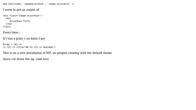 Wordpress: Input with spaces in Shortcode attributes overwritten by defaults (2 Solutions!!) смотреть онлайн