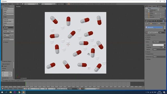 Tablets and pills - simple modeling 3d in blender смотреть онлайн