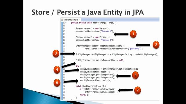 How to Create/Store/Save/Persist a Java Entity Object in Hibernate using JPA ?. смотреть онлайн
