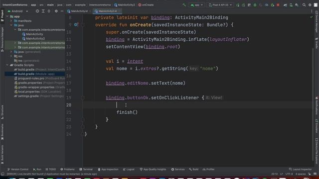 ANDROID com KOTLIN 2023 - #17 - Retornar Extra no Intent смотреть онлайн