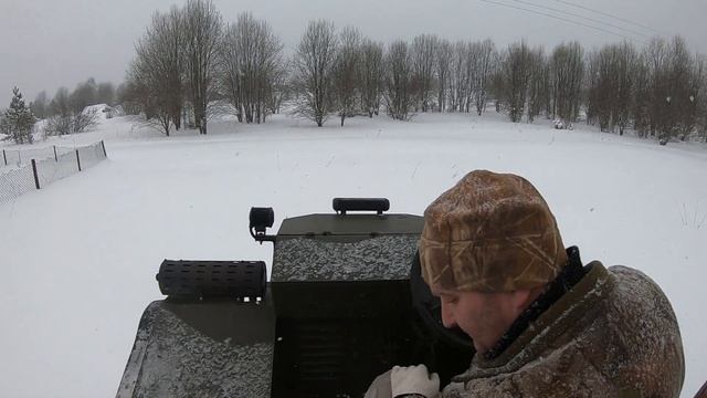 Вездеход шатун 35 по глубокому снегу смотреть онлайн