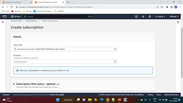 AWS Lambda Functions || What is Lambda Function || What is Serverless || SNS Publish EC2 Instances смотреть онлайн