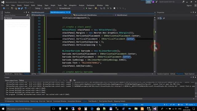 [Programowanie C#] Jak Generować Kod Kreskowy I Kod QR Kontrolki Nevron Open Vision For .NET
