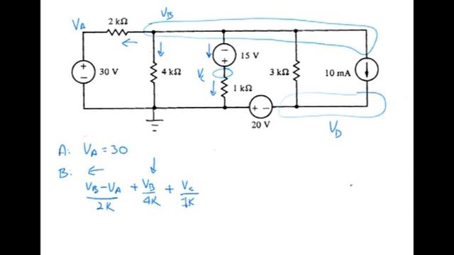 dc: Node Voltage Example #6 смотреть онлайн