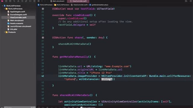 Rich Link Previews(Sharing Custom-Link Metadata) in Swift iOS 13 Part 3 смотреть онлайн