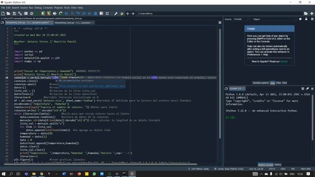 Gráfica de temperatura y humedad con PYTHON en spyder (anaconda3) y arduino IDE. смотреть онлайн
