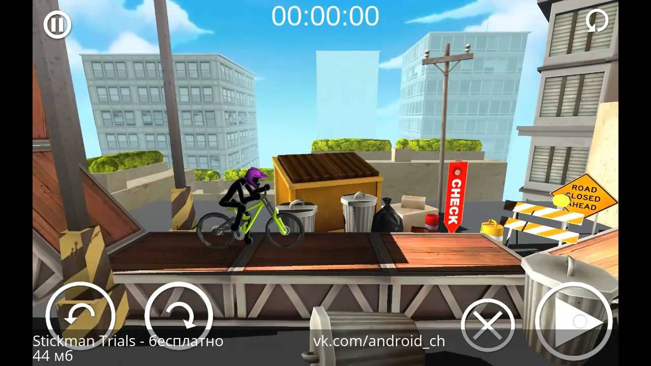 Stickman Trials - Отличные велогонки на Android(Review)
