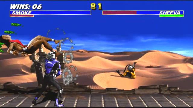 Ultimate Mortal Kombat 3 - Smoke Playthrough (Very Hard) смотреть онлайн