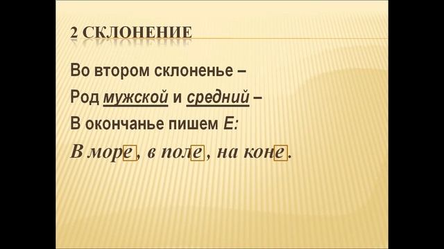Е – И в окончаниях существительных смотреть онлайн