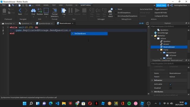 How to make a QUESTION SYSTEM in Roblox Studio смотреть онлайн