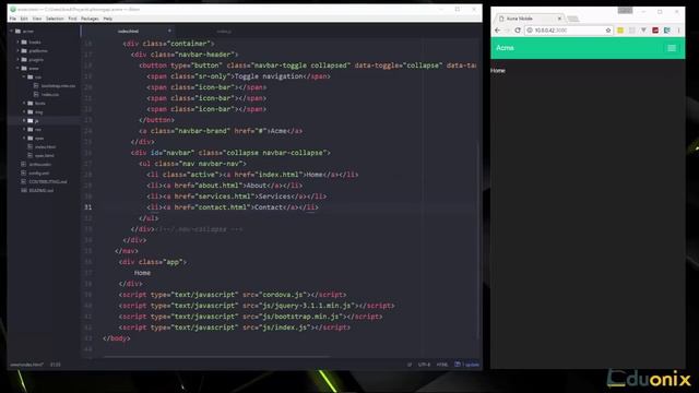 Learn PhoneGap Development | Making Business App in 30 Mins | Eduonix смотреть онлайн