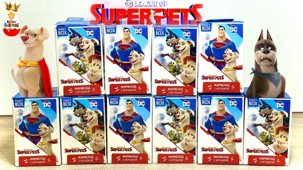 DC ЛИГА СУПЕРПИТОМЦЫ СВИТ БОКС 2022 ! Сюрпризы СУПЕРГЕРОИ DC League of SuperPets Surprise Unboxing