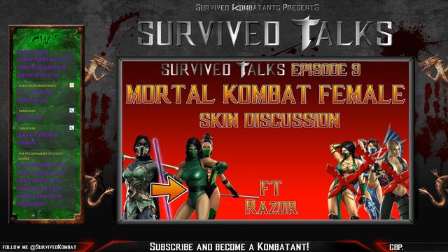 Survived Talks Episode 9: Mortal Kombat Female Skin Discussion ft. Razor смотреть онлайн