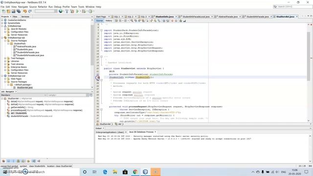 Entity Bean Demonstration смотреть онлайн