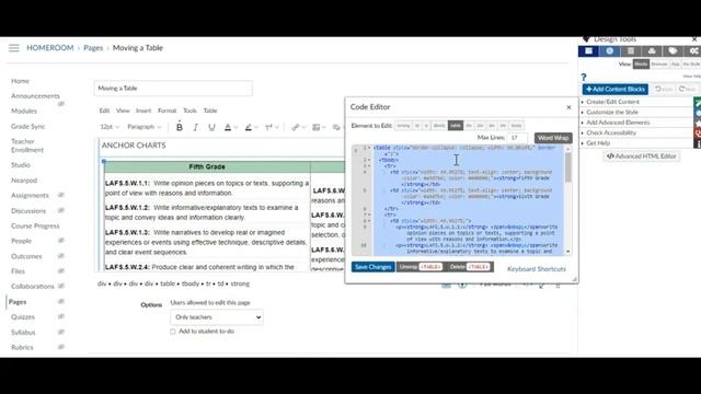 Canvas Advanced: Moving a Table смотреть онлайн