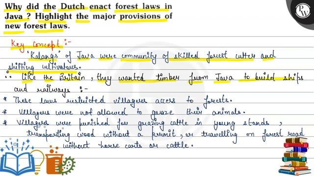Why did the Dutch enact forest laws in Java ? Highlight the major provisions of
(VI) new forest ... смотреть онлайн